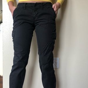 black cargo style pant